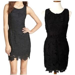 ASTR The Label Black Floral Lace Sleeveless Mini Dress Size Medium